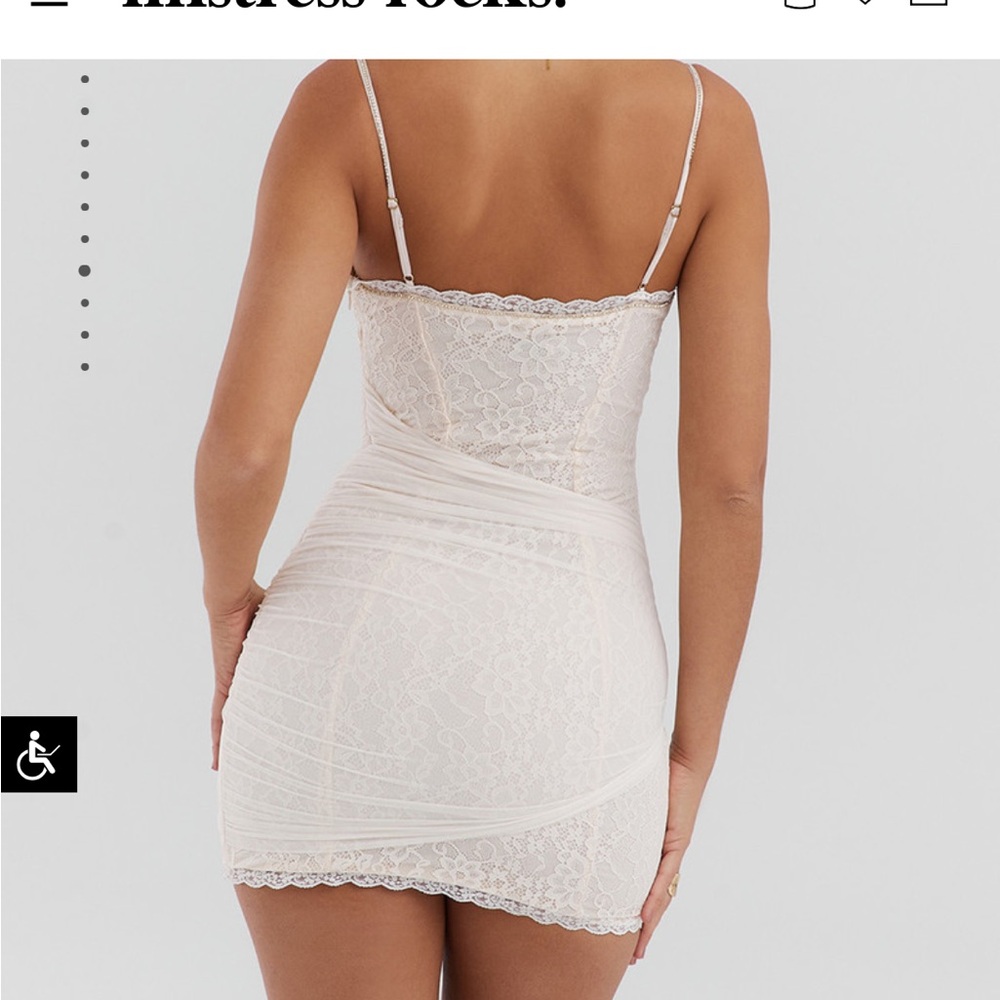 NWOT cream lace mistress rocks dress - Picture 5 of 10